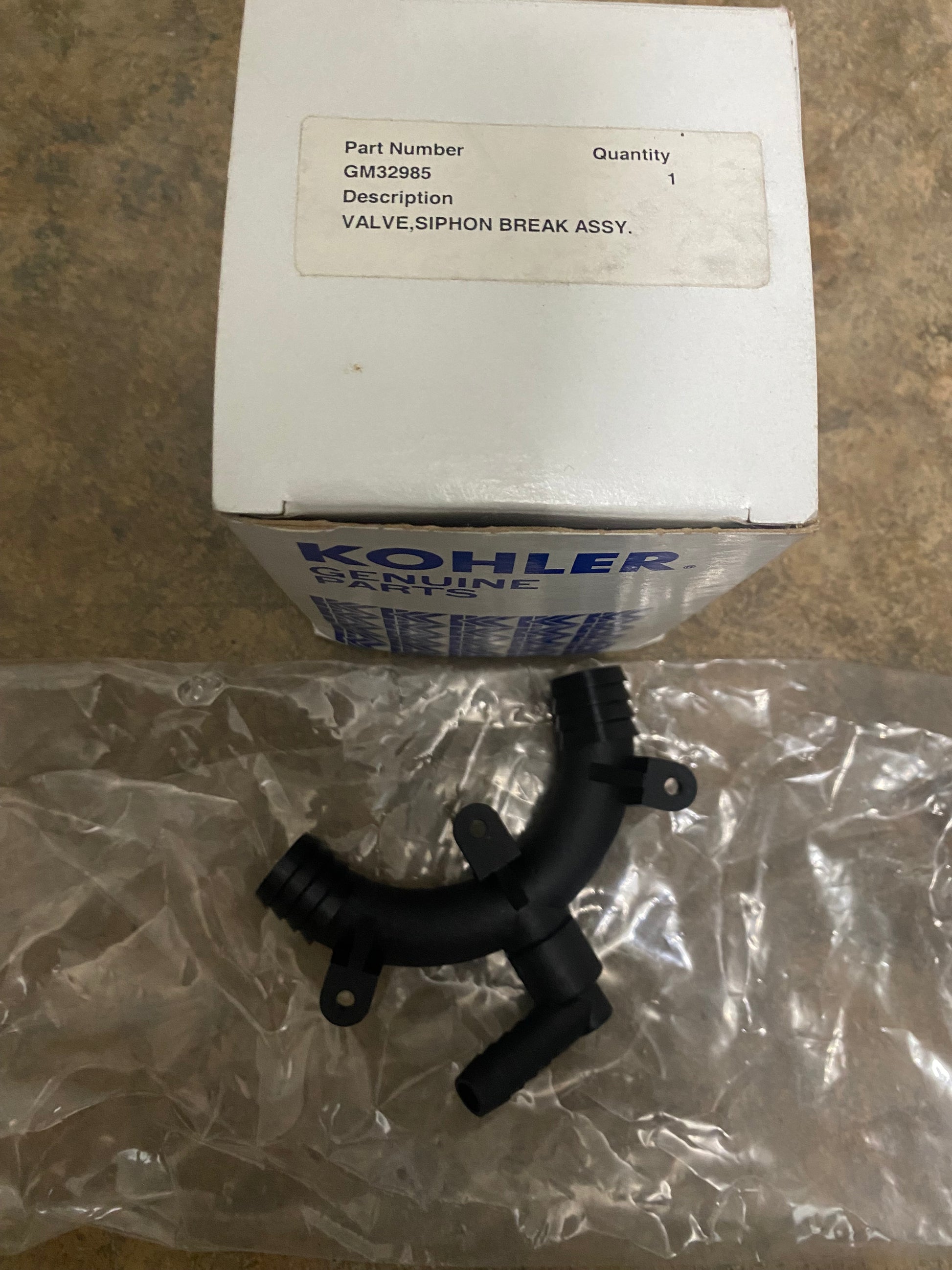 GM32985 Valve, Siphon Break Assy (.63" Hose)