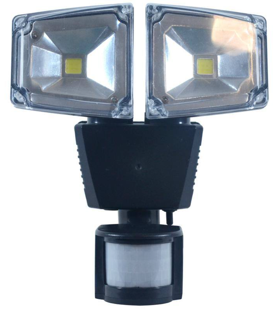 Dual Head Solar Motion Security Light by Nature Power Garden (22060)