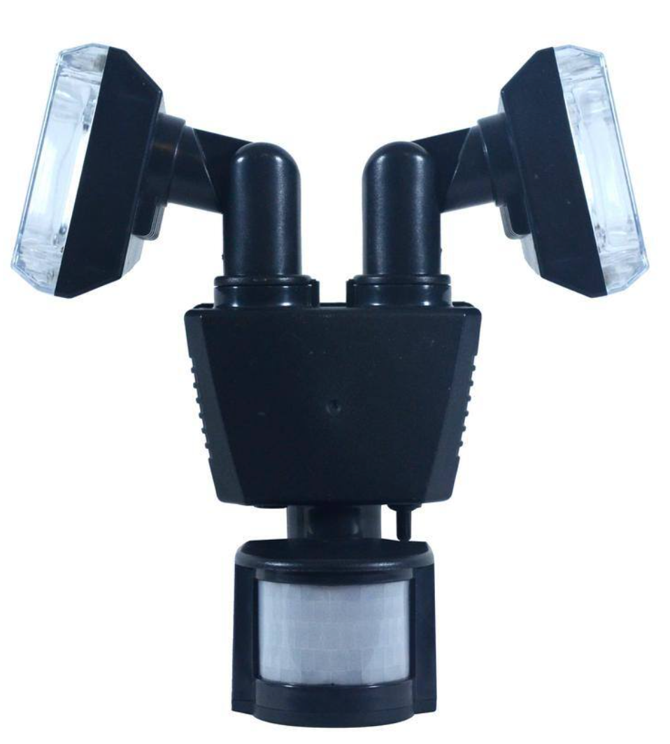 Dual Head Solar Motion Security Light by Nature Power Garden (22060)